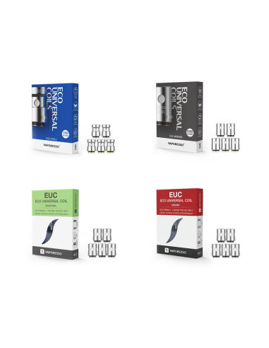 TecoVape RÉSISTANCES EUC - MESH / CERAMIC / CLAPTON - VAPORESSO | PACK X5