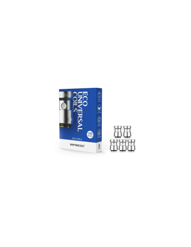 TecoVape RÉSISTANCES EUC - MESH / CERAMIC / CLAPTON - VAPORESSO | PACK X5