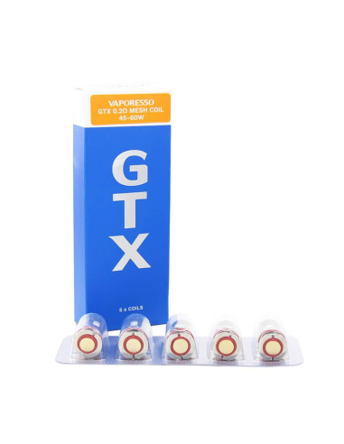 TecoVape RÉSISTANCES GTX - VAPORESSO | PACK X5
