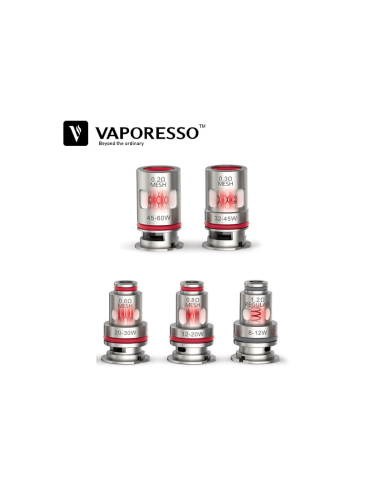 TecoVape RÉSISTANCES GTX - VAPORESSO | PACK X5