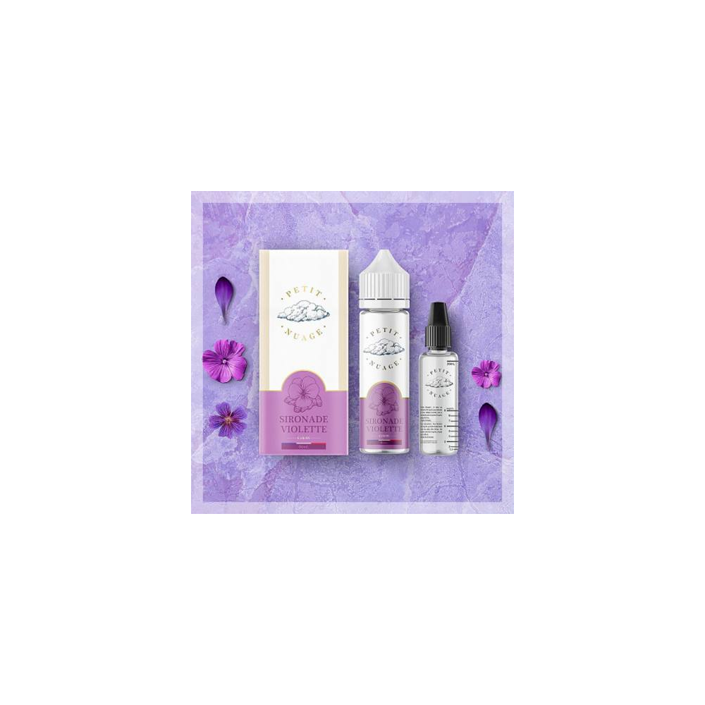 TecoVape E-LIQUIDE SIRONADE VIOLETTE - SHORTFILL FORMAT - PETIT NUAGE | 60ML