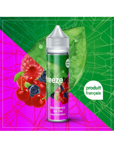 TecoVape E-LIQUIDE MIX CHERRY\'S ICE TEA - SHORTFILL FORMAT - FREEZETEA BY MADE IN VAPE | 50ML