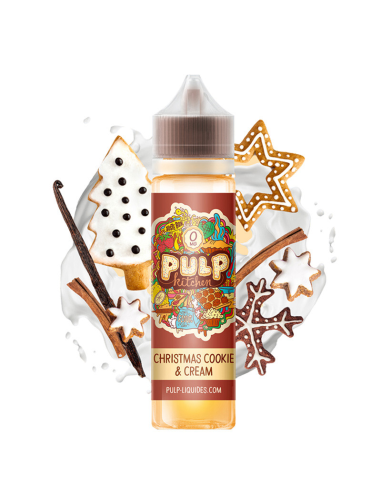 TecoVape E-LIQUIDE CHRISTMAS COOKIE & CREAM - SHORTFILL FORMAT - PULP KITCHEN BY PULP | 50ML