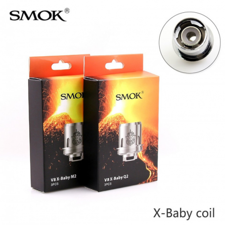 TecoVape RÉSISTANCES TFV8 X-BABY - SMOK | PACK X3