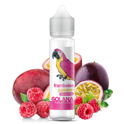 TecoVape E-LIQUIDE FRAMBOISE PASSION - SOLANA | 50ML \"SHORTFILL 60ML\"