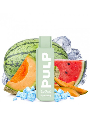 TecoVape CARTOUCHE PASTÈQUE MELON GIVRÉS - LE POD FLIP BY PULP