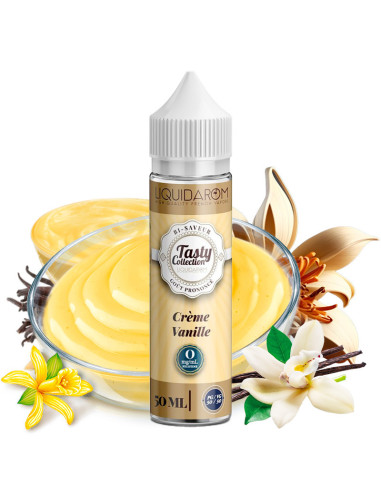TecoVape E-LIQUIDE CRÈME VANILLE TASTY PAR LIQUIDAROM - CUSTARD GOURMET