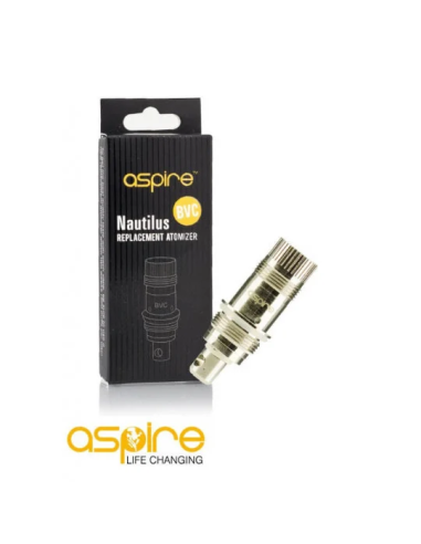 TecoVape RÉSISTANCES BVC NAUTILUS : ASPIRE | PACK X5