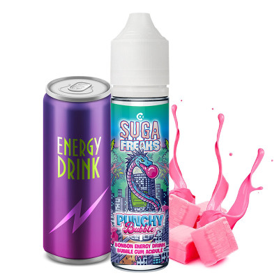 TecoVape E-LIQUIDE PUNCHY BUBBLE - SUGA FREAKS BY ALFALIQUID | 50ML \"SHORTFILL 60ML\"