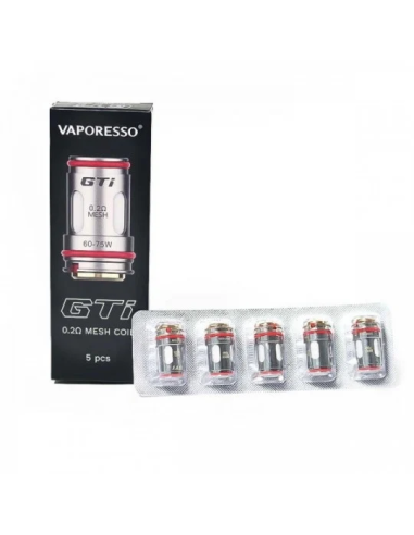 RÉSISTANCES GTI MESH – VAPORESSO | PACK X5 | TecoVape