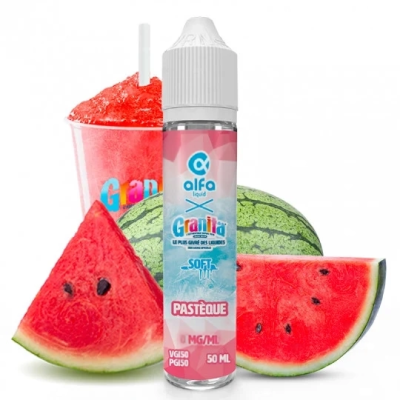 GRANITA PASTÈQUE 50ML - E-LIQUIDE FRAIS BY ALFA | 50ML (SHORTFILL 75ML)