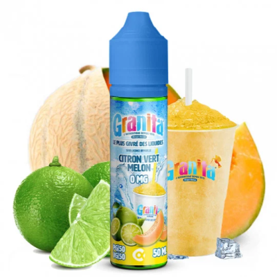 GRANITA CITRON VERT MELON 50ML - E-LIQUIDE FRAIS BY ALFA (SHORTFILL 75ML)