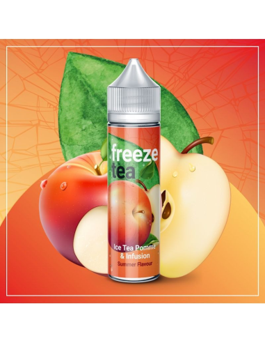 TecoVape E-LIQUIDE ICE TEA POMME & INFUSION - SHORTFILL FORMAT - FREEZETEA BY MADE IN VAPE | 50ML