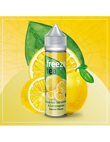 TecoVape E-LIQUIDE BLACK ICE TEA LEMON & LEMONGRASS - SHORTFILL FORMAT - FREEZETEA BY MADE IN VAPE | 50ML