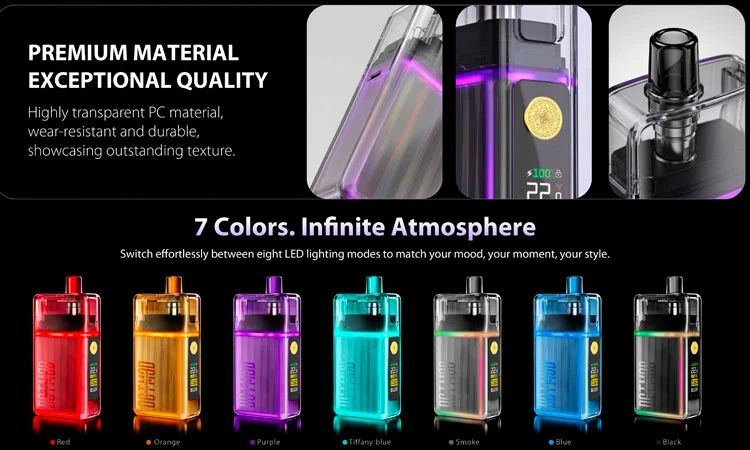 Pod Kit DotMod DotPod Max Lite Design Farben LED-Effekte