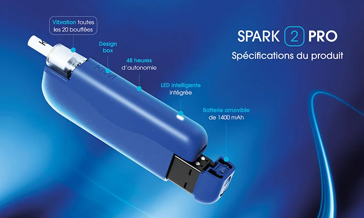 Kiwi Vapor Spark 2 Pro specs techniques