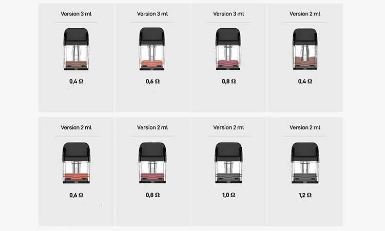 Kompatible Kartuschen für den XROS 6 Vaporesso