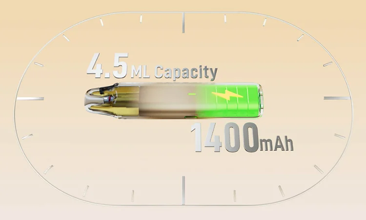 Vaporesso Vibe SE 2 - Capacité batterie 1400 mAh