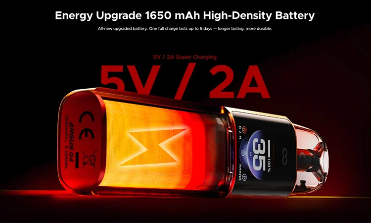 1650mAh Akku des Argus G4 Voopoo
