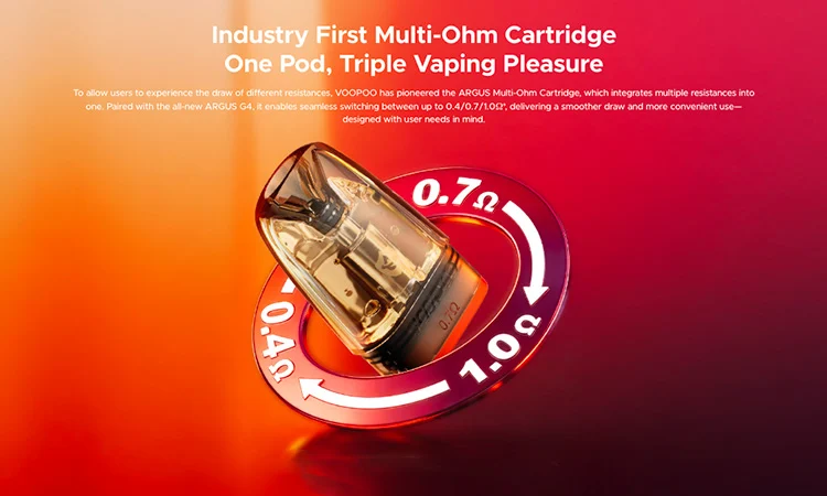 Multi-Ohm Kartusche des Argus G4 Voopoo