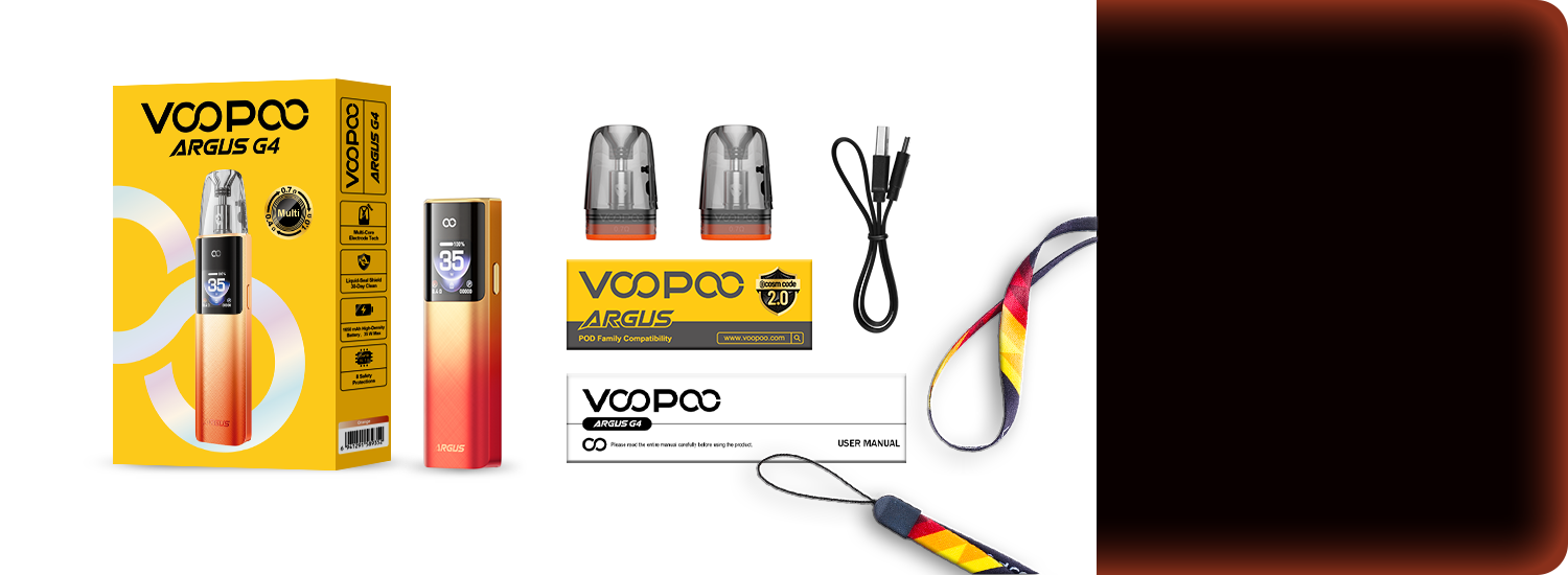 Contenu du coffret Voopoo Argus G4