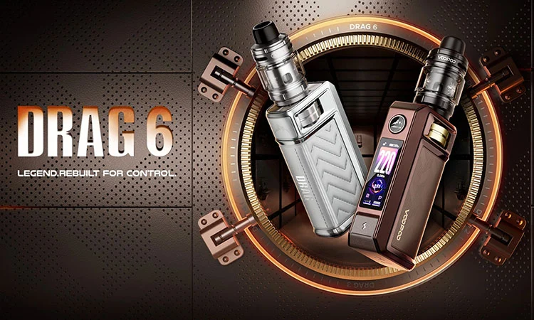Kit Drag 6 Voopoo avec clearomiseur UForce X Tank 2